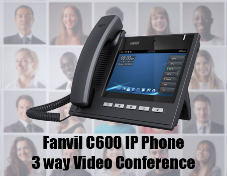 Fanvil C600 New Function – 3 Way Video Conference