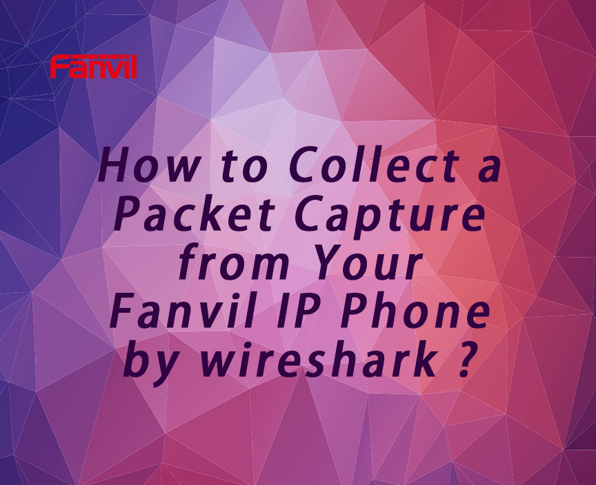 How to Collect a Packet Capture from Your Fanvil IP Phone by wireshark?
